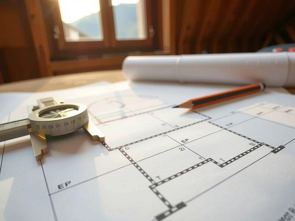 Plan technique avec calipers