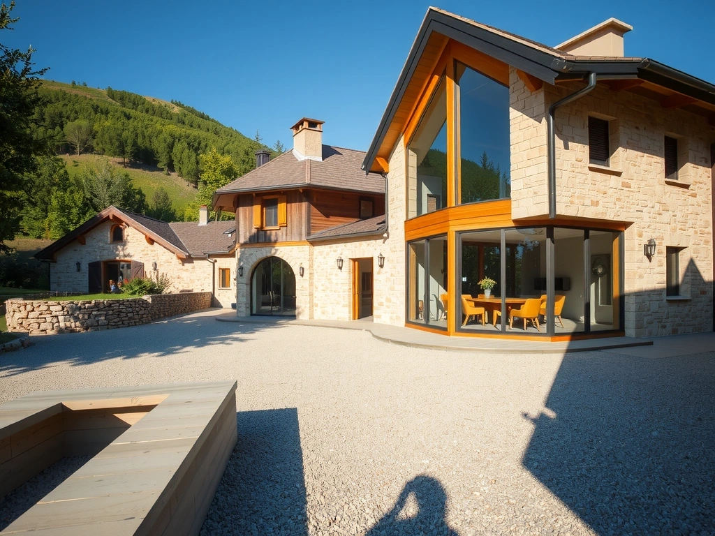 Rénovation ferme alpine