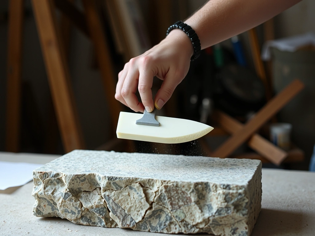 Travail manuel de la pierre