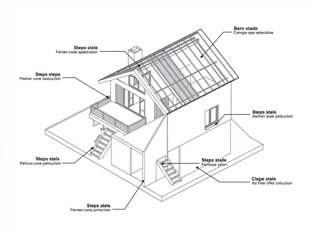 Schéma isométrique maison